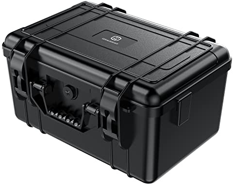 GRAUGEAR Schutzkoffer für 19 Festplatten, HDD SSD 3,5“ und 2,5“ und M.2 | Festplatten Koffer bis zu 19 Datenträger I stoßfest, hitzebeständig, wasserfest I 3,5“ Zoll I 2,5“ Zoll I M.2 SSD