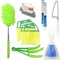 BNGGOGO 10 Pcs Venetian Window Blind Cleaner Duster Tool Set, Mini Brush, Hand Held Air Conditioner Shutters Duster, Dirt Cleaner for Blind, Fan, Air Conditioner, Window Groove Gap, Green (QJS-03)