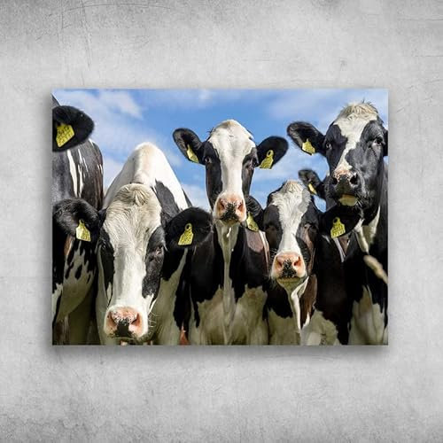 Cartel De Chapa Metálica Granja De Vacas Lecheras Metal Cartel Puerta Resistente Cartel De Chapa Para Cafetería Oficina Garaje,30X40cm