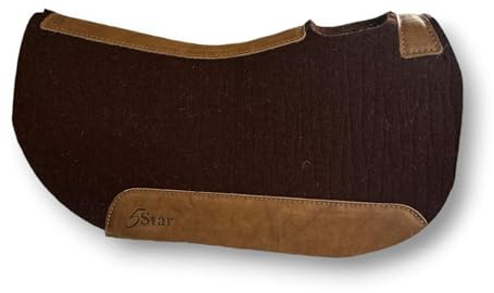 5 Star Equine Round Skirt Saddle Pads 3/4 inch Color Dark Chocolate Size 30 x 28