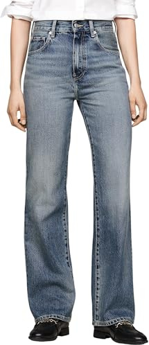 Tommy Hilfiger Damen Jeans Hose Relaxed Bootcut Fit, Blau (Pat), 30W/32L