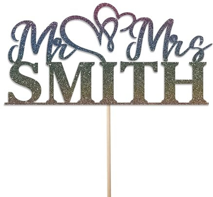 KreateSquare Personalised Cake Topper, Custom Name Party Cake Decoration