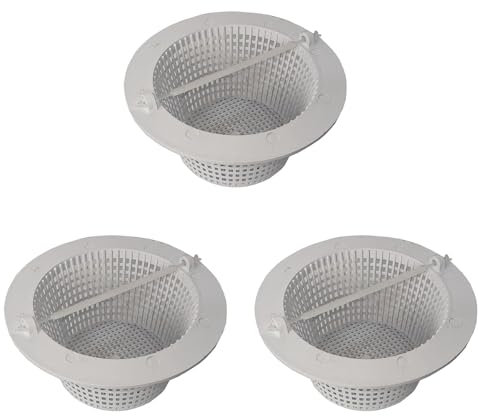 Xptieeck Lot de 3 paniers de skimmer universels en plastique pour piscine hors-sol Accessoires de nettoyage