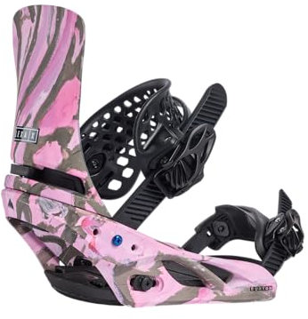 Burton Lexa X Re:Flex - Fijaciones de snowboard para mujer, gris/rosa, talla M