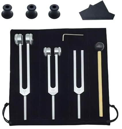 Science Stimmgabel-Set, Stimmgabeln für Diagnose und Musik, 128 Hz, 256 Hz