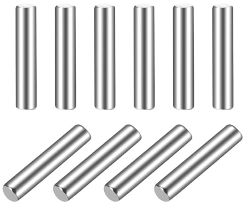 TA-VIGOR 10Pcs 2mm x 10mm Dowel Pins, 304 Stainless Steel Shelf Support Cylindrical Pin Pegs Shelf Support Pegs Fasten Elements for Furniture, Cabinets, and Mechanical Applications