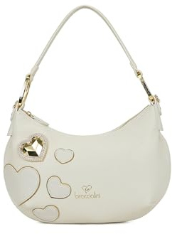 Braccialini Borsa Donna a Spalla Beth Patch Dettagli a Cuore