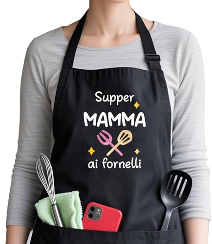 Grembiule Masterchef Regalo Mamma Papa Nonno Nonna Grembiule Cucina Idee Regalo