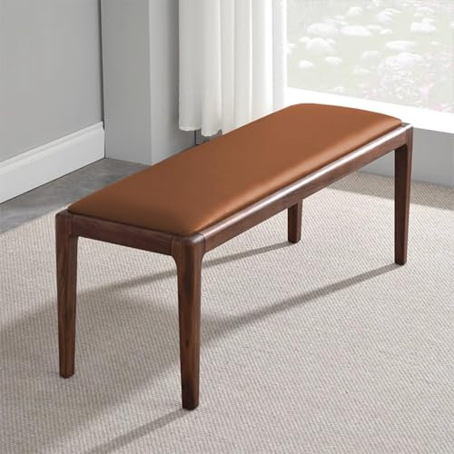 Cuscini per panche da Giardino Impermeabili con Fondo Antiscivolo, per mobili da Esterno, per altalene, per panche da Cucina, per Prato, in Rattan, Amaca (160 x 40 cm, Marrone)