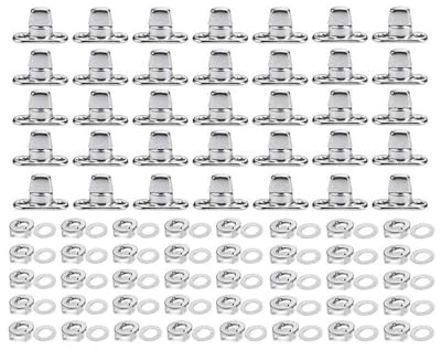 Tagtight 40 Sets Drehverschlüsse, Marine Grade Drehknopfschlösser Twist Lock Verschlüsse Drehknopf mit Öse und Bolzen für Autositzbezug Boot, Handtasche, Canvas-Marine-Verschlüsse, Drehknöpfe