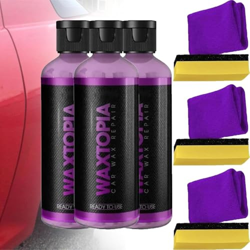 Waxtopia - Waxtopia Car Scratch Remover, Car Wax Repair,Car Scratch Remover, 120g Wax Repair Scratches, Restore Shine, Car Paint Restorer For All Vehicles (3set)