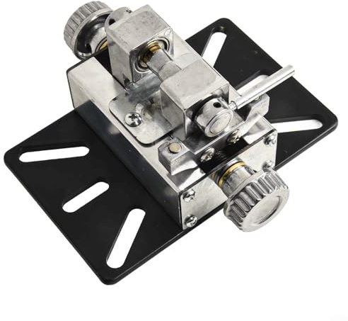Oniissy Étau d'établi en alliage d'aluminium avec support de boule réglable de 4 à 35 mm pour la fabrication de bijoux et le support de base de perceuse d'établi