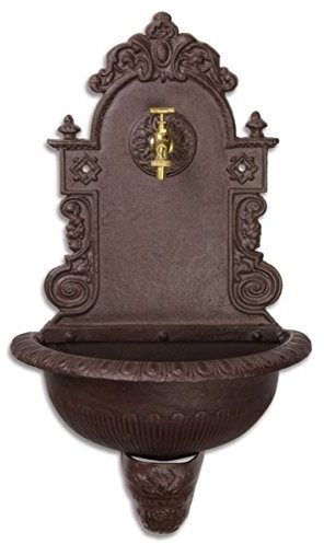 Casa Padrino Jugendstil Wandbrunnen Braun 44,2 x 24,1 x H. 76,2 cm - Gartenmöbel & Deko