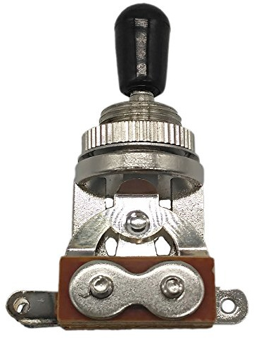 3 Way Short Straight Guitar Toggle Switch Pickup Selector for Gibson Epiphone Les Paul LP SG Electric Guitar (Silver)