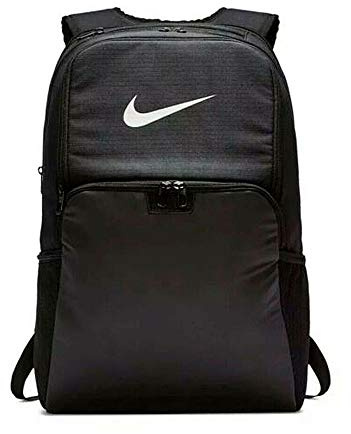 NIKE Brasilia XLarge Backpack 9.0, Black/Black/White, Misc