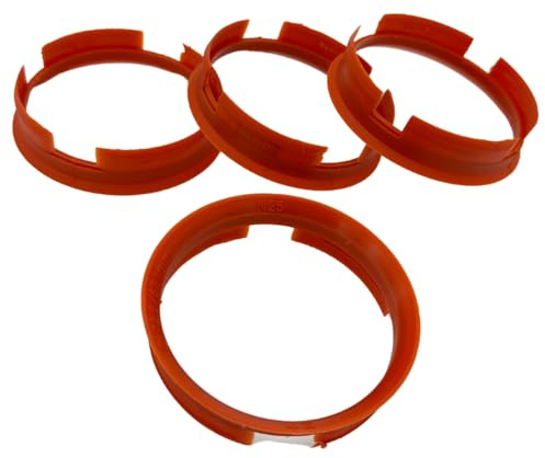 KONIKON 4X Zentrierringe 72,6 x 67,1 mm Orange Felgen Ringe Radnaben Zentrierring Adapterring Ring Felgenring Distanzring Made in Germany