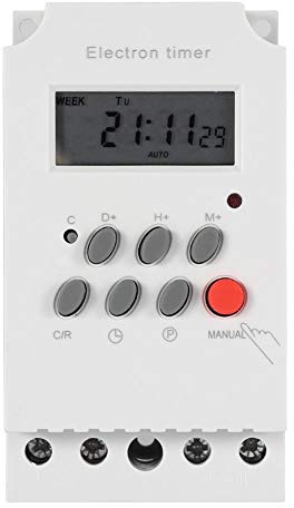 Interruptor Temporizador, KG316T-II 30A Interruptor Temporizador Digital Interruptor de Control de Tiempo electrónico programable(AC-DC 24V)