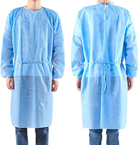 20Pack Einweg-Isolieranzug, nicht gewebte OP-Gewand Krankenschwester Uniform Arbeitskleidung