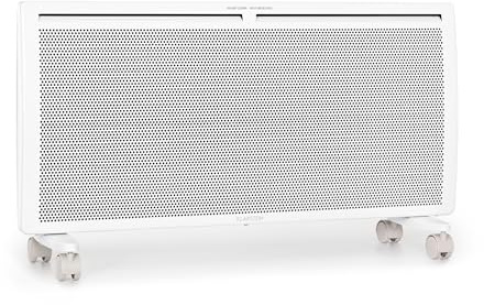 Klarstein Elektroheizung, Konvektor & Infrarotheizung Freistehend, Elektroheizung Energiesparend, Erkennung Offener Fenster, Heizung Elektrisch, Heizkörper Elektrisch mit Thermostat, 2000 W