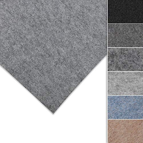 Floordirekt Nadelfilz Superflex | Innenraumverkleidung | Ideal für Restauration & Instandhaltung | hochwertig & flexibel | Nadelfilz | Individuell zuschneidbar (Grau, 200 x 150 cm)