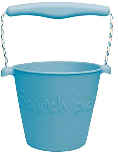 Scrunch-Eimer für Sand, Wasser Scrunch-Eimer - Petrol | Kompakte Größe | Leicht und flexibel