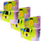 Lot de 3 appareils photo jetables 1A PORST Spirit Vert/bleu (avec flash, piles, film, 27 prises chacun)