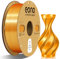 EONO PLA Gold Silk PLA Filament 1.75 mm für 3D Drucker Shiny Hochglanz 3D Drucker Filament 1,75 PLA 1kg(2,2lbs), Maßgenauigkeit +/- 0.03mm, Silk Gold