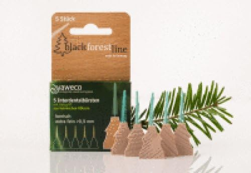 yaweco Black Forest Line Interdentalbürsten mit Holzgriff aus heimischen Hölzern 6 x 1 Stück