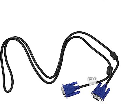 OSALADI 2pezzi Cavo Vga Doppio Cavo Adattatore Per Monitor Computer e Proiettori Trasmissione Dati Efficiente Leggero e Compatto Compatibile Con Desktop e Laptop