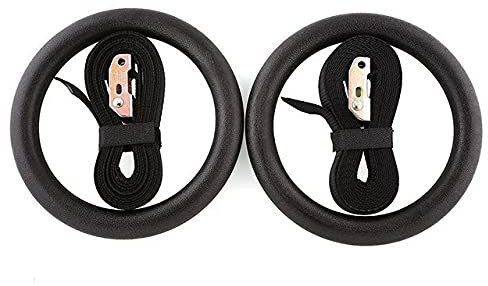 Gymnastikringe, Schwerkraft Fitness Gymnastik Ring Turnring aus Holz/ABS, 28 mm, Fitness, verstellbar, zur Aktivierung der gesamten Körpermuskulatur, Indoor-Fitnesstraining for Männer und Frauen(1 Abs