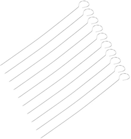 Cabilock 25stücke Edelstahl Fleischspieße Für Grill BBQ Wiederverwendbare Kebab-spieße Flache Grillspieße Mit Antihaftbeschichtetem Und Hitzebeständigem Design Praktisches Grillzubehör