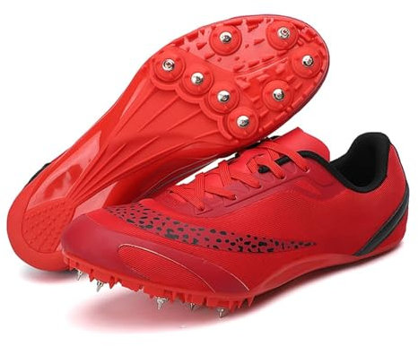 Zapatillas de Atletismo Unisex con 8 Clavos: Zapatillas Profesionales Transpirables para Correr, Saltar y Sprint para Hombres y Mujeres, para Deportes Profesionales y de Velocidad