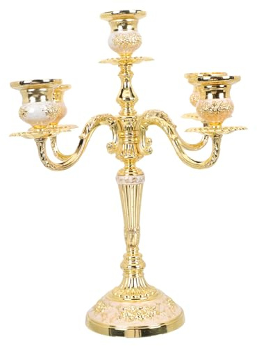 Alipis Kerzenständer Kerzenhalter Hochzeitsdekoration Dekoratives Glashaus Goldene Kerzenhalter Konische Kandelaber Antike Dekorationen Kerzenständer Aus Eisen