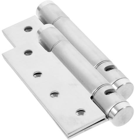 jojofuny Charnières de Porte à Fermeture Automatique en Alliage D'aluminium, Réglables, Fermeture Sécurisée, 2 Pcs pour Buanderie ou Porte de Sous-sol