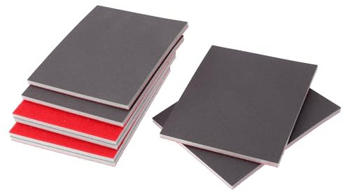 TUCKBOLD 8 pezzi 5,51 x 4,33 pollici P1200 spugna abrasiva fine lavabile per metallo legno muro a secco rocce vernice auto plastica fai da te 0,2 pollici