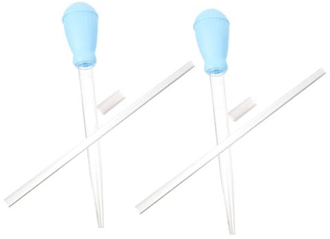 DIYEAH 2pièces Nettoyeur Aquarium Manuel Kit De Changement Eau pour Aquarium Compte-Gouttes Aspirateur De Gravier Outil De Nettoyage pour Débris