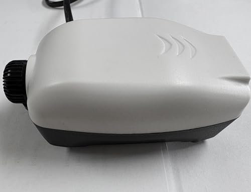 FEDOUR 2,5W Nano Whisper Aquarium Luftpumpe, 264LPH Leiser Einstellbar Sauerstoffpumpe mit 2 Ausgänge, Belüfter für 1-250L Aquarium