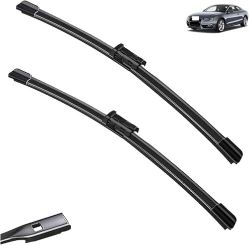 Automotive Wiper Blades for Audi A5 S5 RS5 B8 2007-2023 8T 8F 8W6 SLine 2018 2010 2011 2020 2008 2012 2009 Front Wipers Replacement Kit Windscreen Front Window Windshield Brushes Cutter Accessories