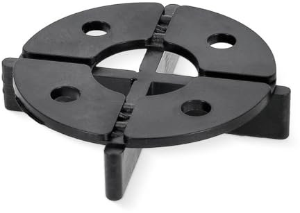 100x Alfa Fugenkreuz mit Bodenplatte 15 mm Auflagefläche für Terrassenplatten witterungs- und alterungsbeständig Auflage Pads mit Teller Außenbereich