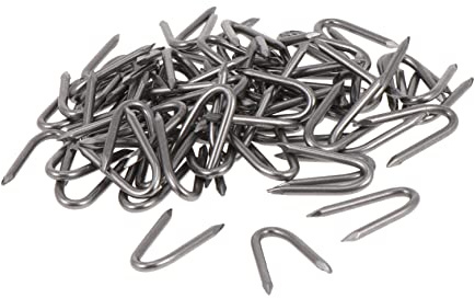 Kisangel 70piezas Uñas Forma Hierro Resistentes para Jardinería Clavos De Tierra para Fijación De Pilones De Jardín para Uso Exteriores