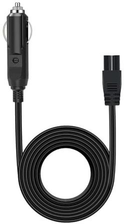 Car Refrigerator Power Cord Cable 3m, DC Power Cord Cable with 12V Plug Adapter Extension Cord Lead for Car Cooler Cool Box Mini Fridge, Cigarette Lighters and Automotive Refrigerators