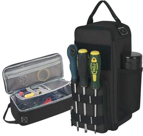 Borsa portautensili tattica, piccola borsa per attrezzi, set organiser impermeabile, antistrappo, per artigiani, elettricisti, meccanici e lavori di riparazione per bicicletta, moto, fai da te