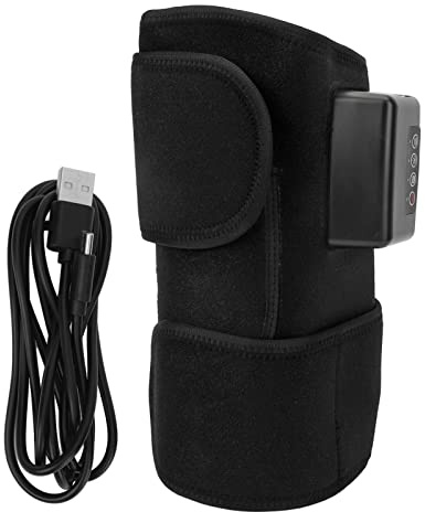 Uppvärmd knästöd 3 massagelägen 3 Temperaturjusterbar Lätt att bära Värmefodral DC5V 2A 10W