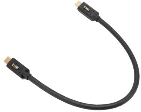 EIMSOAH Cable de Datos USB 4.0 Tipo C PD de Alta Velocidad 240 W Velocidad de Transferencia de 40 Gbps para Carga Rápida, Vídeo 8K UHD para Todos los Dispositivos Material de PVC (Cabeza recta a