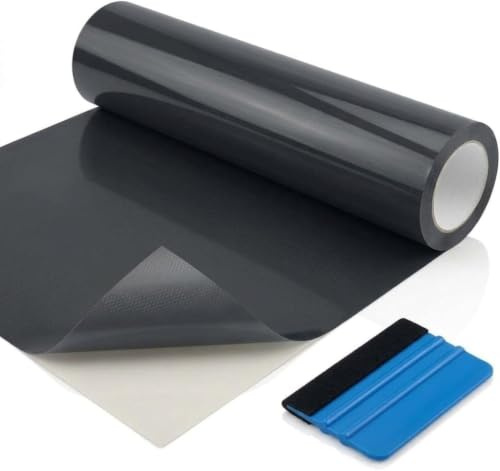 Headlight Tint Film, 30 x 120cm Self-Adhesive Smoke Wrap for Car Lights