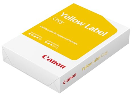Canon Yellow Label Standard A4-Papier 80 g/m² - 500 Blatt Kopierpapier PEFC (102µm Dicke, 150 Weißgrad)