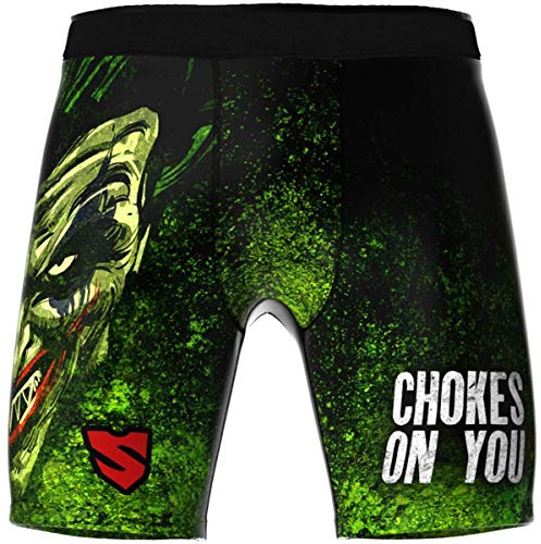 SMMASH Choker Professionell Shorts Vale Tudo Herr, Perfekt för BJJ, Krav Maga, MMA, Boxshorts, Grappling, Mix Kampsport, Andas och Lätt, Antibakteriellt Material, Tillverkad i EU (M)