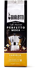 Bialetti Perfetto Moka Caffè Macinato, Gusto Vaniglia - 1 x 250 gr