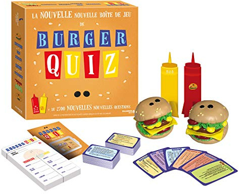 Dujardin – Burger Quiz – Board Game – Game Show – Answer Questions and Earn The Most Yum – Played with Family and Friends – 2 to 7 Players – From 12 Years Old