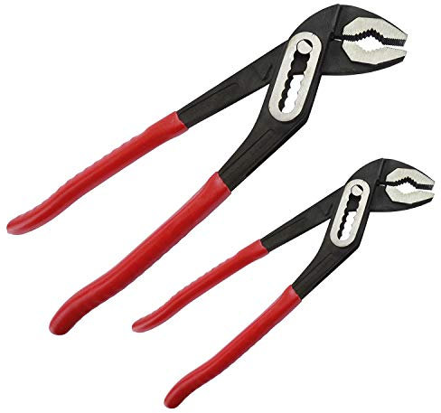 Pack of 2 Slim Jaw Box Joint Water Pump Pliers | 7 180mm and 10 250mm